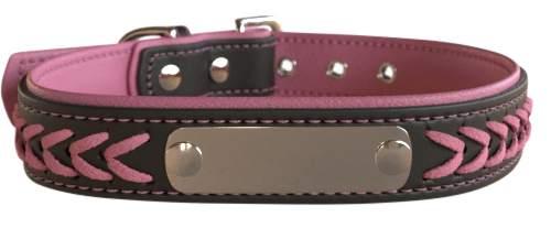 Personalisiertes Hundehalsband - Geflochten